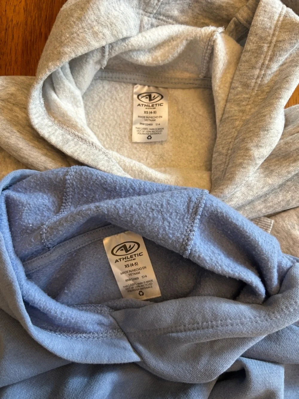 Girls Cropped Hoodie Set Size XS 4-5 Gray Blue Cozy Athleisure